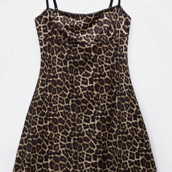 Leopard Print Mini Dress - Picture 1 of 3